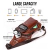 WeeDee Sling Bag Leather Shoulder Bag Chest Bag Shoulder Bag