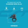 CONTEC Bike Bell Diamond Bing Bike Bell Rubber Ring 26mm