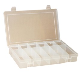 Durham LP6-CLEAR (5 pack) Large Compartment Box, 6 Openings