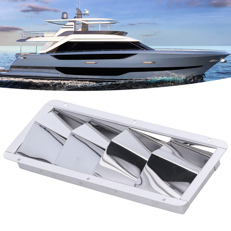 Marine Louver Vent Grille Square 4 Slots Grid Cover Boat