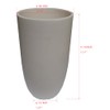 OTOOLWORLD 99.3% Alumina Crucible Al2O3 Aluminum Oxide Crucible Assay Crucible