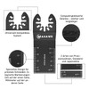 MaxAwe 33-Piece Oscillating Saw Blades Kit, Multitool Saw Blade Set