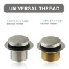 Brushed Nickel Bathtub Drain Tip-Toe Single Hole,Welsan Tub Drain Trim