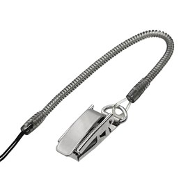 Rasta Banana RCSTM03BK Coil Strap, Metal Clip, Thin Type, Strong Fixation, Secure Fastening, Black, Metal, Moonstone agate, no jewels moonstone