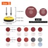 Tshya 100pcs 3inch Sanding Discs Pad with 2Pcs Sanding Sponge