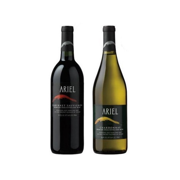 Ariel Non-alcoholic Wine Two Pack - Includes Ariel Cabernet and Ariel Chardonnay