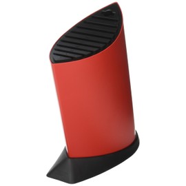 Global 10 Slot Ship Shape Knife Block-Red