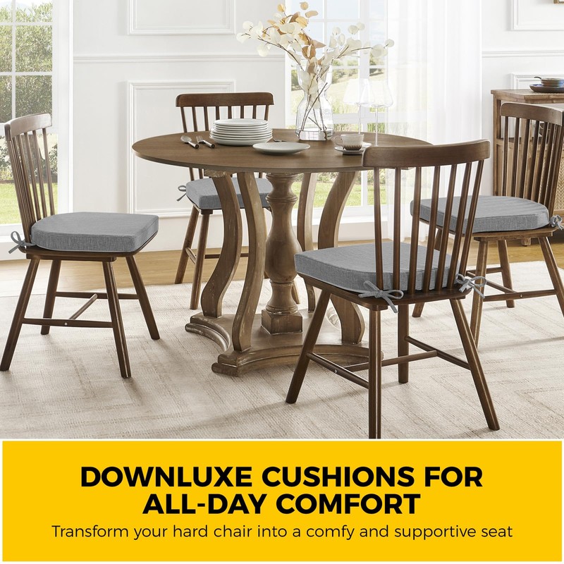 downluxe Indoor Chair Cushions for Dining Chairs, Soft and Comfortable