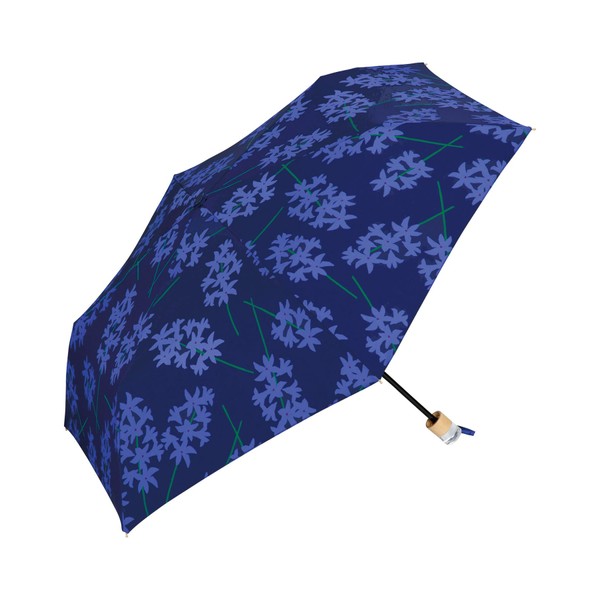 [2024] Wpc. 7803-014-002 Folding Umbrella, Hyacinth, Mini, Navy, Rain Umbrella,