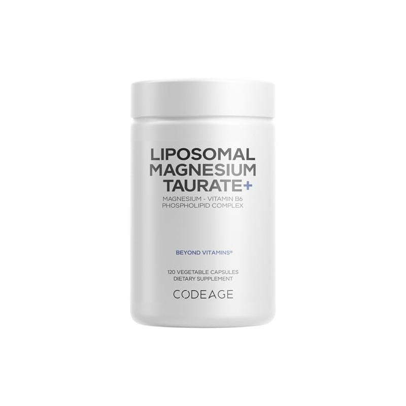 Codeage Suplemento de Taurato de Magnesio Liposomal+: Magnesio