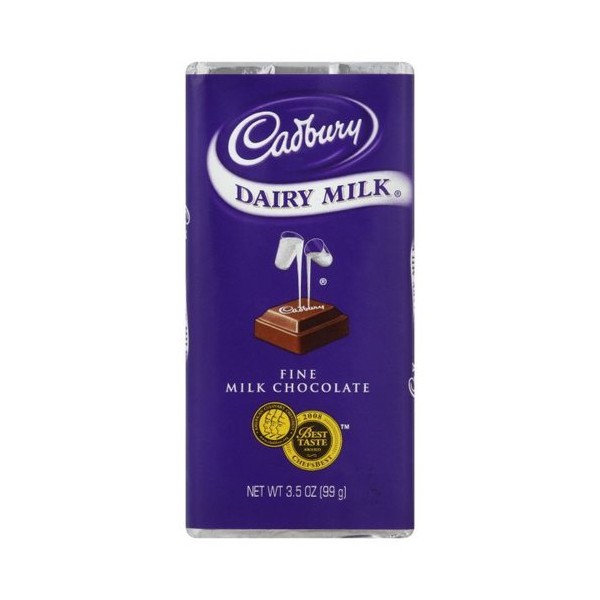 Hersheys Cadbury Dairy Milk Bar, 3.5-Ounce (Pack of 12)