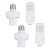 Remote Control Light Socket,Wireless Light Switch Kit with Timer,E26 E27