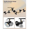 LTBLIGHT Track Lighting Fixtures Ceiling, 6-Head Adjustable LED Track Lighting