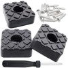 QY 12PCS Black Color Square Shape Rubber Non Slip Non