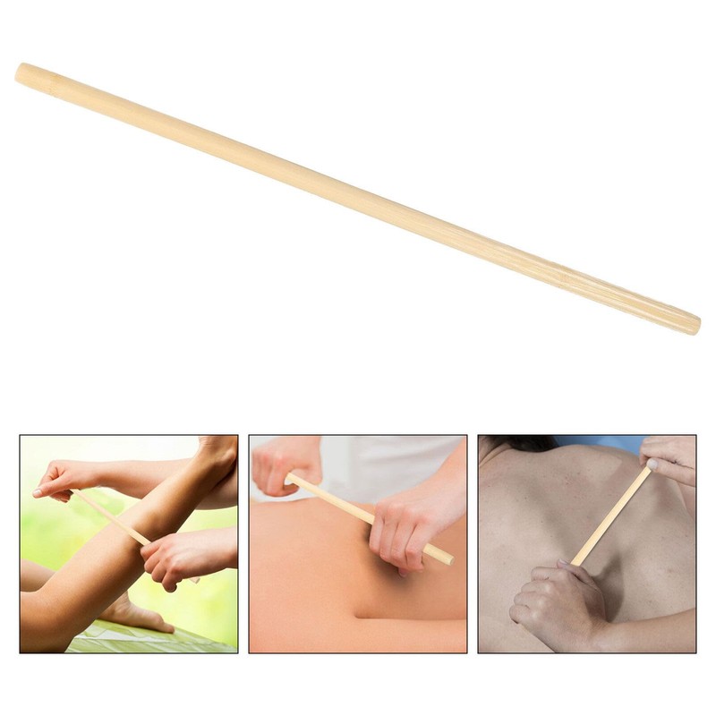 Beavorty Bamboo Massage Stick for Back, Bamboo Massage Body Tools