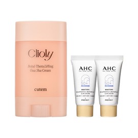 Qtem Lifting Guasha Cream 65ml + AHC Waterfull Sunscreen 7ml x2 / 큐템 리프팅 괄사크림 65ml + AHC 워터풀 선크림 7ml x2