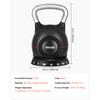 VEVOR Kettlebell, Adjustable Kettlebell with 7 Weight Levels (3.5, 7,