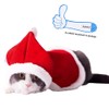 ANIAC Pet Christmas Costume Poncho Cape with Hat Santa Claus
