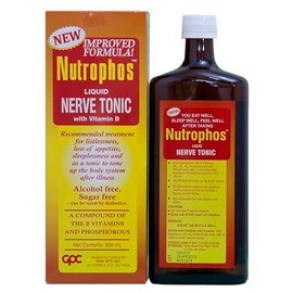 Generic New GPC Nutrophos Liquid Nerve Tonic with Vitamin B 500ml, 16.9 Fl Oz (Pack of 1)