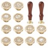 Zodiac Wax Seal Stamp Kit - 12PCS Constellations Sealing Wax
