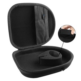 Geekria Shield Case Headphones On-Ear/Over-Ear Headphones, Replacement Protective Hard Shell Travel Carrying Bag with Cable Storage, Compatible with Parrot, Bose, Grado, B&O Headphones (Black)