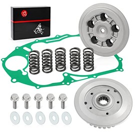 Clutch Center Inner Hub & Outer Pressure Plate & Heavy Duty Springs Gasket Kit For Yamaha V Star 650 XVS650 1998-2016 22U-16351-00-00 4VR-16371-00-00 4VR-15461-00-00