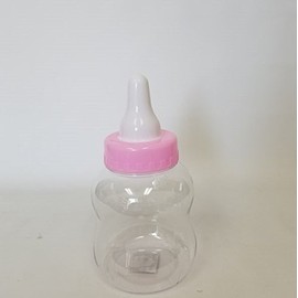 Perfectmaze 1 Piece Jumbo Baby Bottle Piggy Bank Baby Girl Baby Boy Shower Decoration Favors (8.5" Pink)