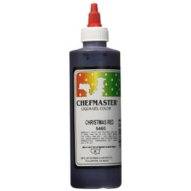 Chefmaster Liqua-Gel Food Color, 10.5-Ounce, X-Mas Red