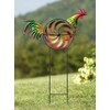 Rooster Wind Spinner Iron Decorative Wind Spinner Decor 37 X
