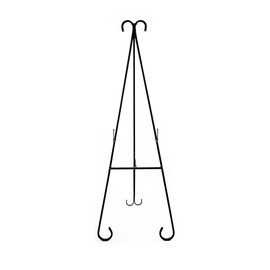 Metal Easel Display Stand - Decorative Black Picture Easel Stand for Wedding Sign, Painting, Poster, Cemetery - Tall Fancy Floor Art Easel Canvas Stand, Portable Heavy Duty Poster Stand Display Easel
