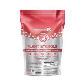 High Strength Plant Sterols 2400mg per Serving (120 Vegan Tablets) Beta-Sitosterol Formula to Lower Cholesterol - Heart & Cardiovascular Support – Suitable for Vegans