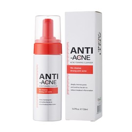 Acne Foaming Wash Akne Schaumwäsche, Foam Cleanser, Milde Tägliche Gesichtsreinigung, Beruhigender Reinigungsschaum Zur Porentiefen und Sanften Reinigung der Haut, geeignet für alle Hauttypen, C