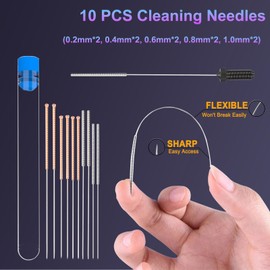 HIKUDIY 15PCS Hardened Steel Volcano Nozzles Kit for Anycubic Kobra 2 Series, 7PCS 0.4mm 2PCS 0.2/0.6/0.8/1.0mm Extruder Hotend Nozzles for Anycubic Kobra 2/2 Neo/2 Pro/2 Plus/2 Max 3D Printer