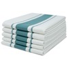 100% Cotton Tea Towel - Teal Stripe Pattern, Pack of