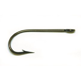 Mustad 3136 Classic Kirby Kirbed Point Hook (50-Pack), 3136-BR-1-50, Bronze, Size 1