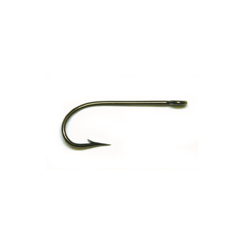 Mustad 3136 Classic Kirby Kirbed Point Hook (50-Pack), 3136-BR-1-50, Bronze,
