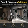 64" Garage Tool Organizer Wall Mount,900 lbs Heavy Duty Garden