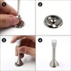3 Pack Door Stops, Bendable Spring Steel Door Stoppers Wall
