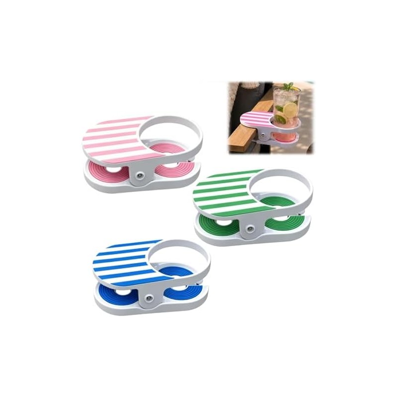 Genérico Clip-On Drink Holder, Bottle Stand Universal Cup Holder Clip,