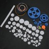 Plastic Gears Set, 80Pcs Single Double Reduction Gear Worm Gear