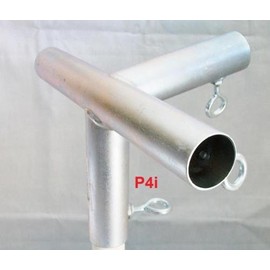 Golden Valley Tools & Tarps Baseball/Softball Batting CAGE 4 Way Slant Leg Fitting (P4IA) 3/4" Pipe