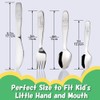 Kids Silverware Set Toddler Utensils 18/8 Stainless Steel 4PCS Fork
