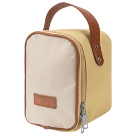 Linkidea Insulated Food Jar Bag, Thermal Snack Bag, Lunch Cooler Bags for Food Jar, Suitable for Office Work, Outdoor Picnics, Compatible with Thermos 16 oz, Bidakid, Serlium, Blockhutte (Khaki)