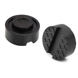 Super Heavy Duty Special Fiber Filled Parts Replacement Jack Up Adapter Jack Lift Pad Pack of 2 (Black)
