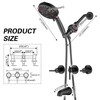 SUBEIXI 3 Handle Tub Shower Faucet Shower Head Holder with