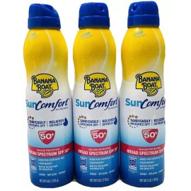 Banana Boat 3 banana boat suncomfort spf 50+ clear ultramist 6oz spray scuffed exterior