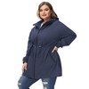 Hanna Nikole Women Long Rain Jacket Waterproof Active Outdoor Trench
