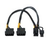 Monkey Ladder Power Cable for 2x MOLEX 4pin / M
