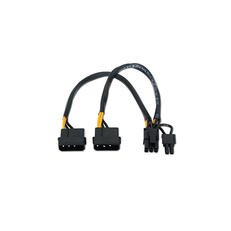 Monkey Ladder Power Cable for 2x MOLEX 4pin / M