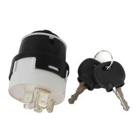 Otobaijeni 70180184 701-80184 701/80184 701-45500 70145500 Ignition Switch with 2 Keys (10 pins) Compatible with JCB JCB200 JCB220 Excavator Compatible with New Holland Aftermaket Replacement Parts